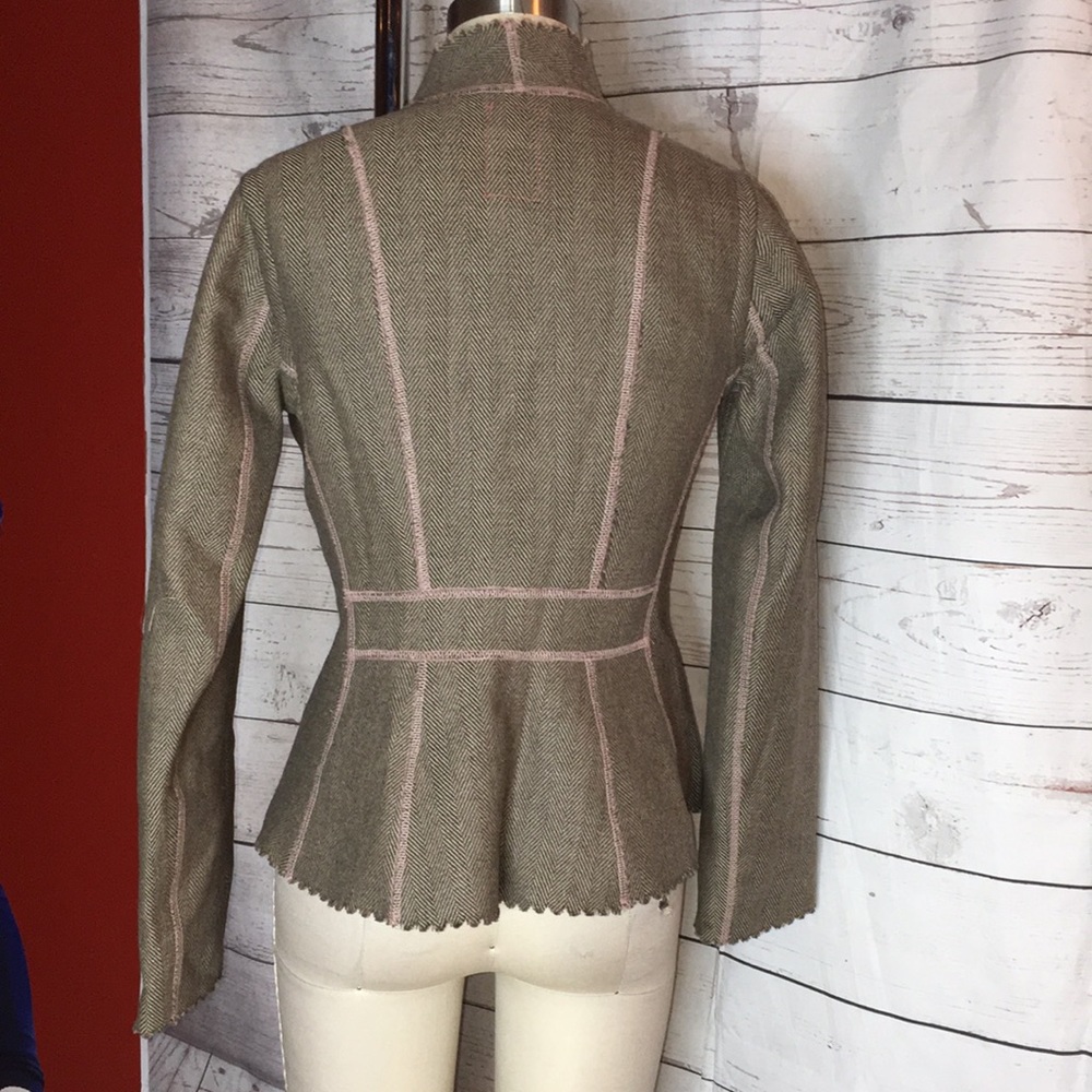 NITA CROFT ANTHRO BRAND structured wool blazer as seen